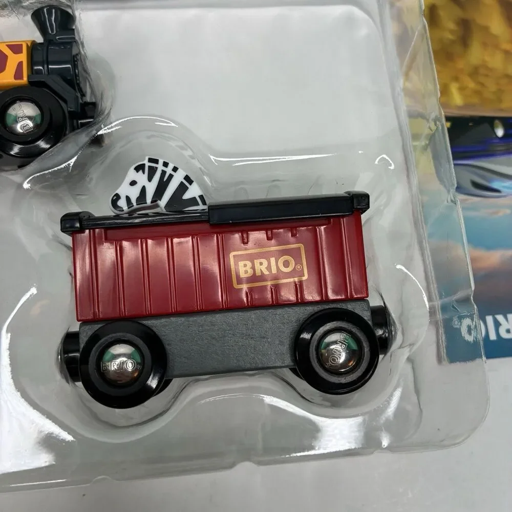 BRIO World 33722 Safari Train Interactive Toy Train Set for Kids Age 3 & Up NIB